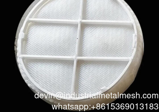 PP PTFE Draadgaas Mist Eliminator Plastic Demister Pads op Maat