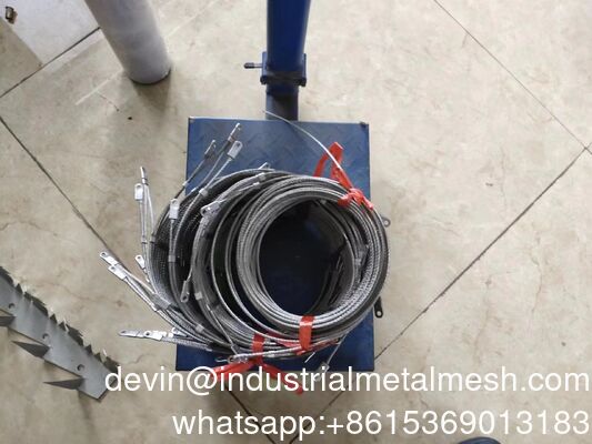 Roestvrij staal Grote open lucht staal draad kabel touw vogel omheining mesh