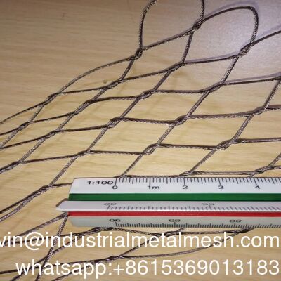 304 roestvrijstalen draad flexibel kabel touw X-type invulling touw mesh balustrade beschermende net