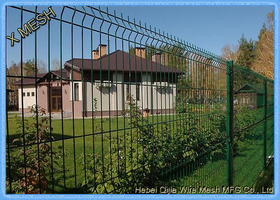 Pvc Met een laag bedekte het Netwerkomheining van de Veiligheidsdraad met 3D Gebogen voor Landbouwbedrijf en Vee