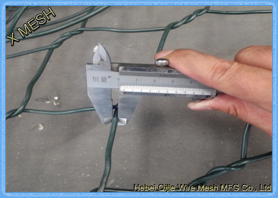 De pvc Met een laag bedekte Deklaag van het Zinkaluminium galvaniseerde Gelast Mesh Gabion Barrier Basket voor Militair