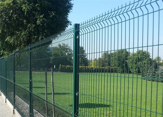 Groen Pvc bedekte de Gelaste Omheining van het Draadnetwerk/het 3D Gebogen Draadnetwerk Schermen met een laag