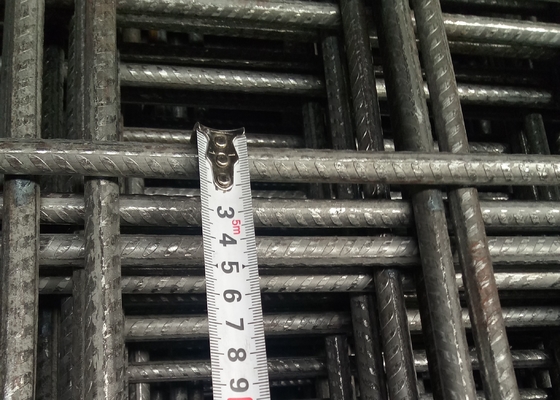6x2.4 Meter Beton Versterkende Gelaste Gaas Vierkante Gaten Vorm