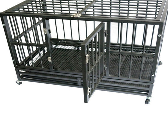 Luxueus Op zwaar werk berekend Groot Vouwend Hondkrat, Opvouwbare Hondkennel met Wiel