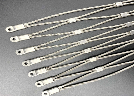 304 de Metalen kapkabel Mesh Fencing Protecting Animals van het dierentuinroestvrije staal