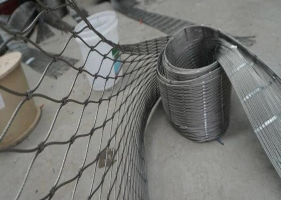 7x19 de Trap van de Kabelmesh net with ferrules for van de roestvrij staaldraad